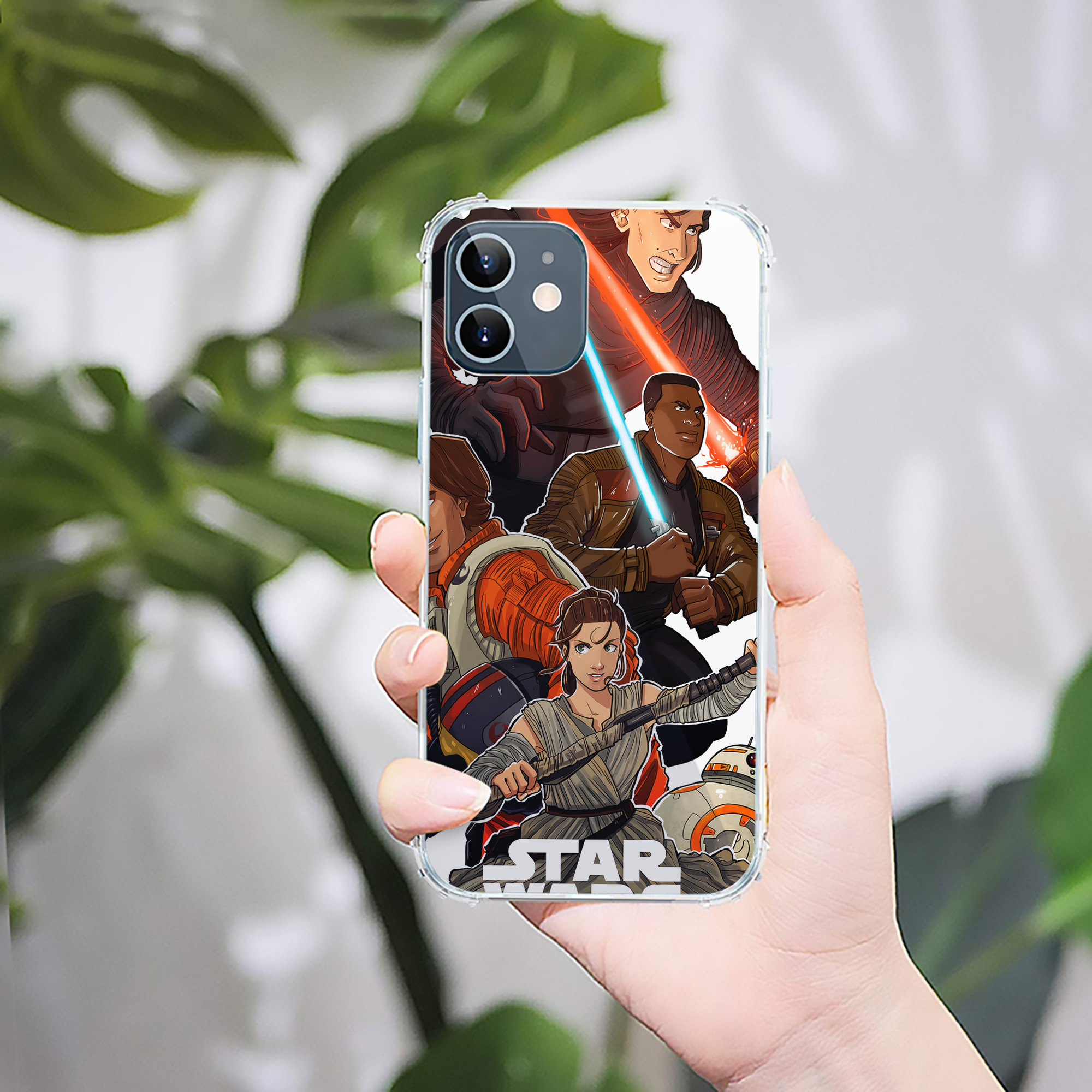 （画像用） スター・ウォーズ Star Wars 【iPhone 12シリーズ対応】透明スマホケース（クリアソフトケース）